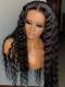 Human Hair Full Lace Wig Curly Ash Brown