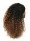 Human Hair Full Lace Wig Curly Ash Brown