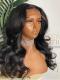 Never Mind About the Wig Grids-Natural Black 5*5 NATURAL REAL SCAL LACE Closure HUMEN HAIR WIG WITH WAND CURLS-Kristin